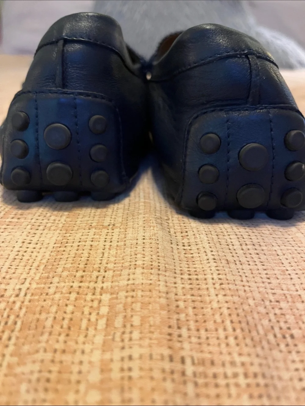Men’s GUCCI Damo Diamanté Navy Blue Loafers SZ 13